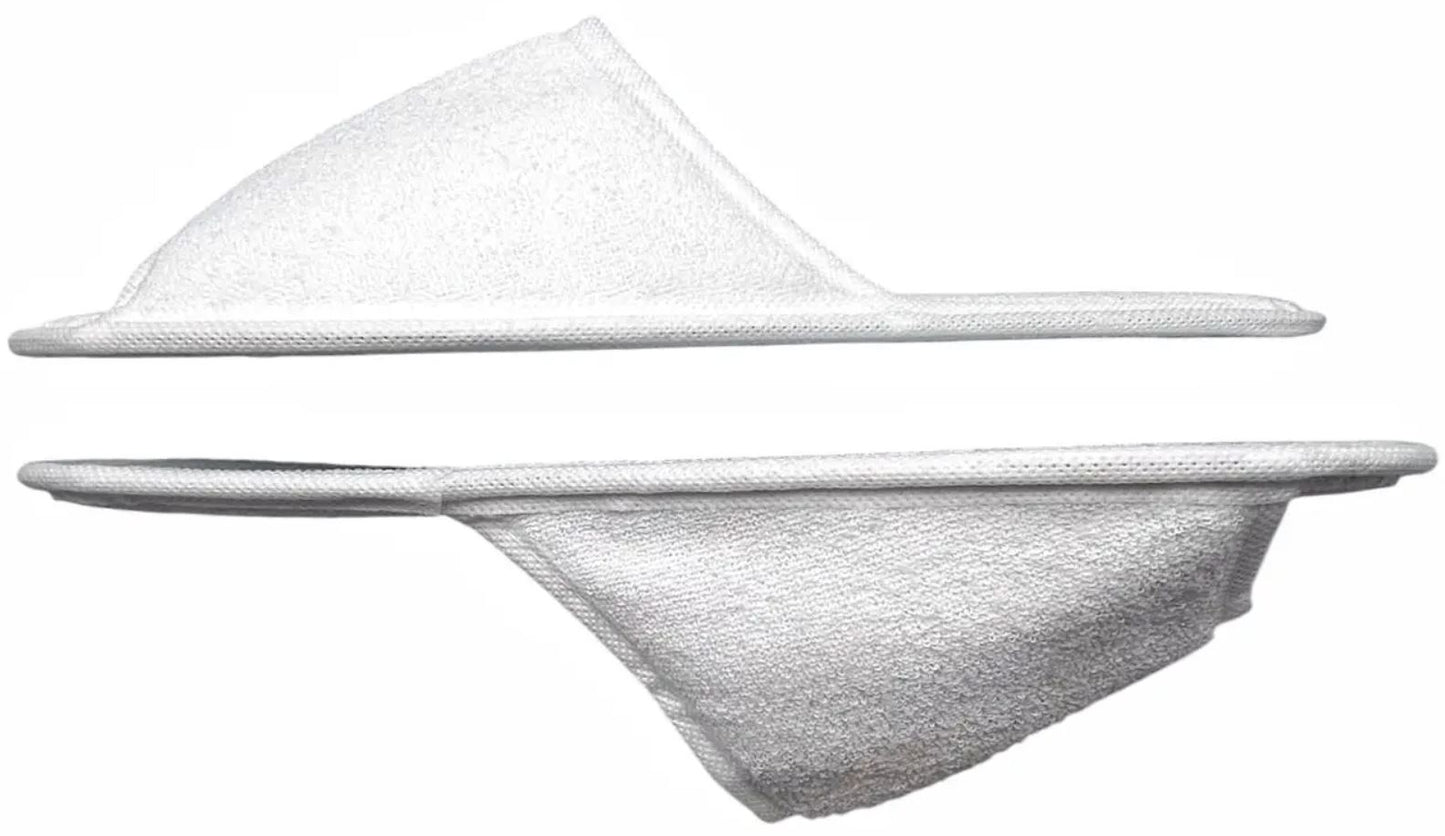 Hotel- & Spa-Slipper aus Frottee, offen, weiß, EVA-Sohle, Länge 29 cm