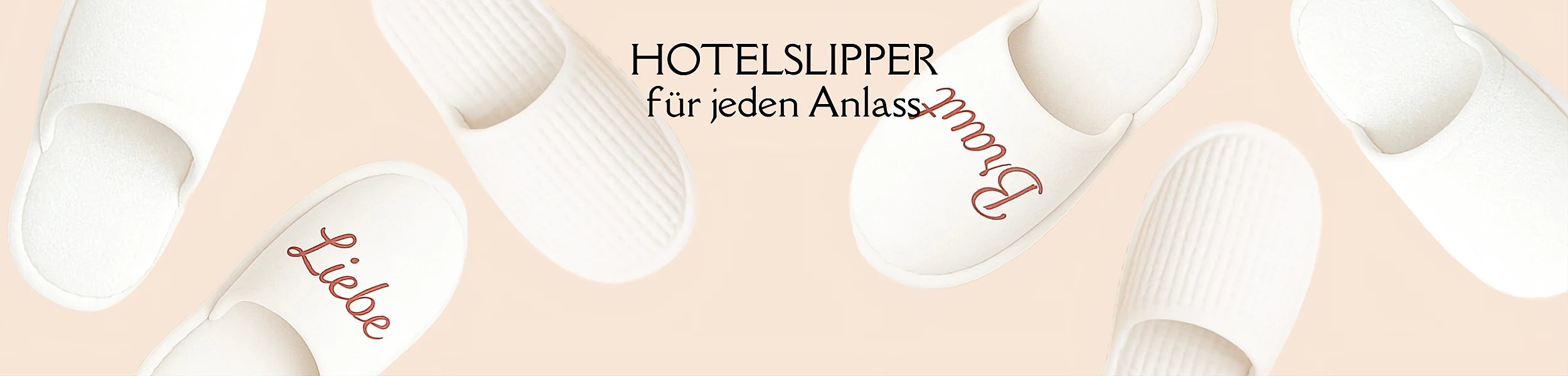 Hotelslipper für jeden Anlass – weiße Hausschuhe mit eleganter Stickerei